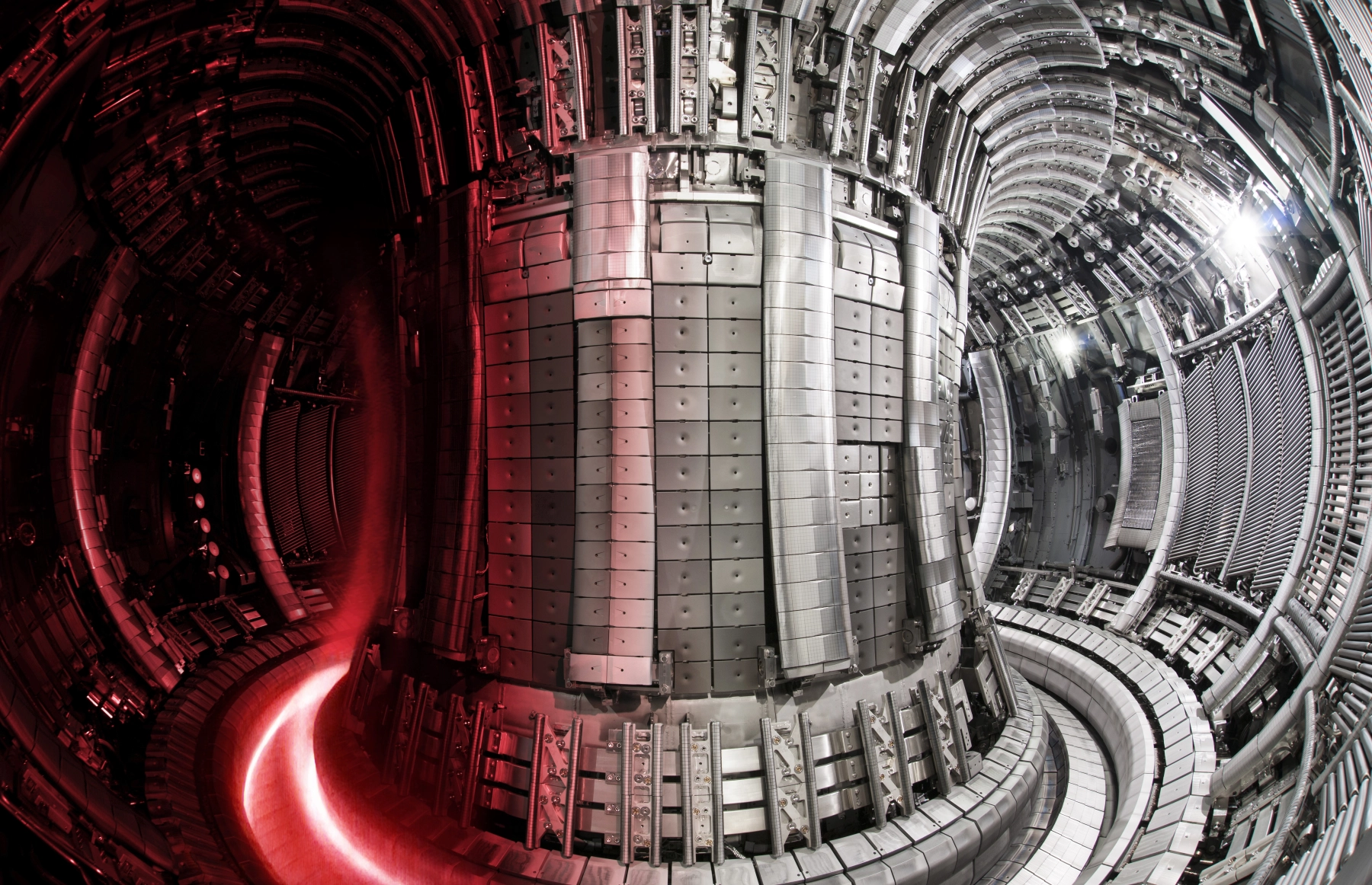 Joint European Torus interior with superimposed plasma (Image Credit: United Kingdom Atomic Energy Authority)