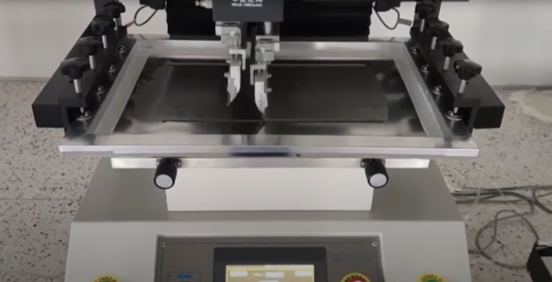 Fig 13. Example of semi-automatic paste printing machine.