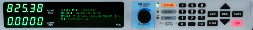 Intuitive, bright front-panel control