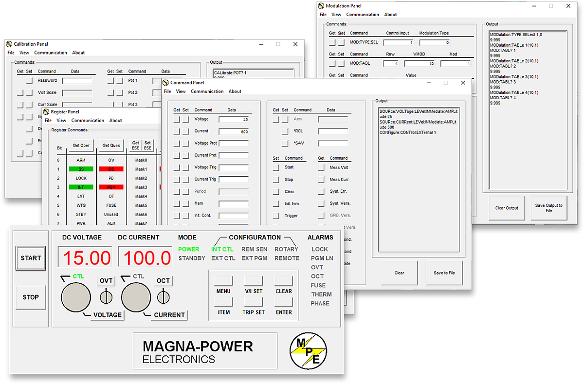Magna-Power software, LabVIEW & IVI drivers